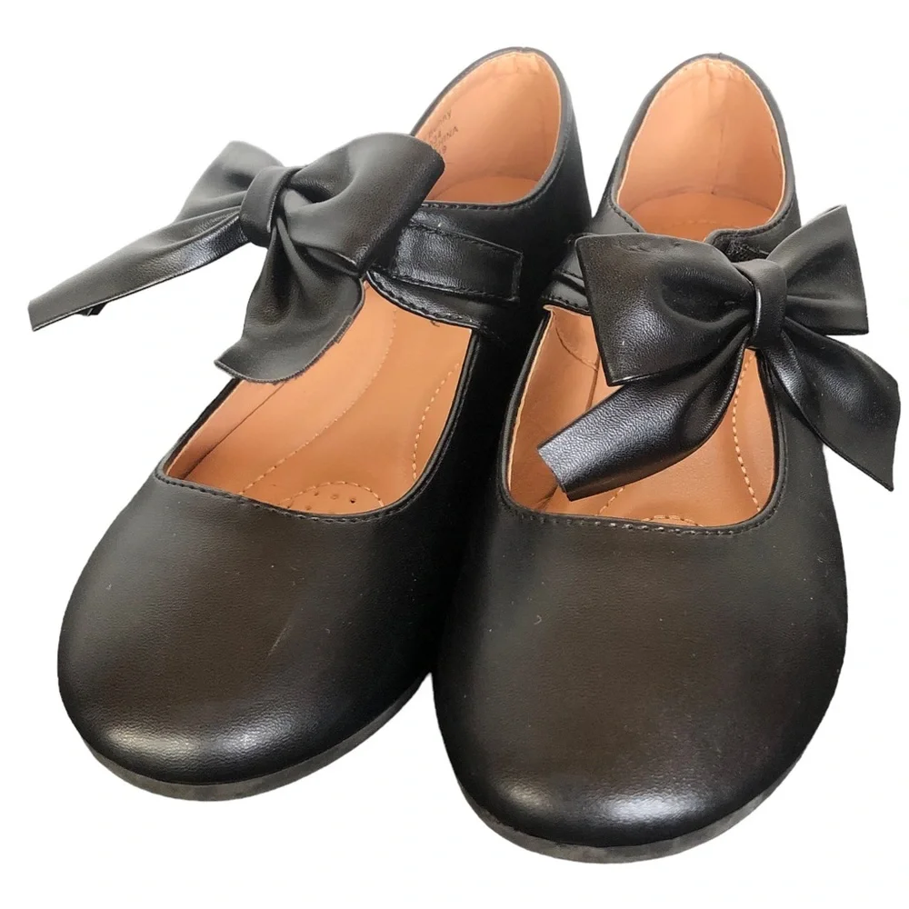 Honey Bunny Black Big Bow Ballet Flats size 3 - Picture 2 of 14